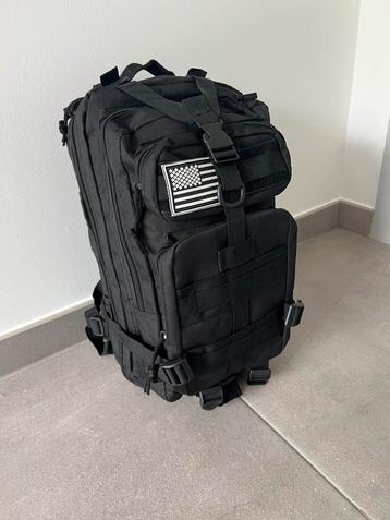 Sac à dos tactique noir étanche 25l neuf usa militaire 