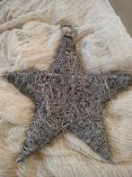 Decoratieve ster - groot / zilverkleurig met glitter, Diversen, Ophalen of Verzenden, Zo goed als nieuw