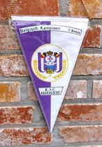 RSC Anderlecht vintage vaandel wimpel voetbal  vintage vlag, Ophalen of Verzenden, Zo goed als nieuw