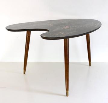 Fifties Formica Niertafel - Vintage Salontafel Bijzettafel  beschikbaar voor biedingen