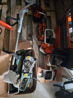 2x werkende grasmaaiers en tuinmachines voor herstelling, Ophalen, Gebruikt