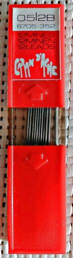 Boîte de 12 mines graphite 0,5 mm 2B 6705.352 CARAN D'ACHE, Hobby en Vrije tijd, Ophalen of Verzenden, Nieuw, Overige typen