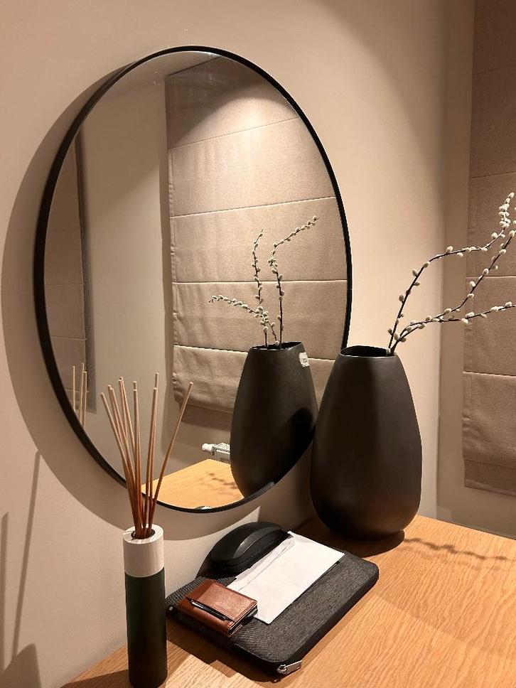 Rond spiegel 80cm, Huis en Inrichting, Woonaccessoires | Spiegels, Zo goed als nieuw, 75 tot 100 cm, Minder dan 100 cm, Rond, Ophalen