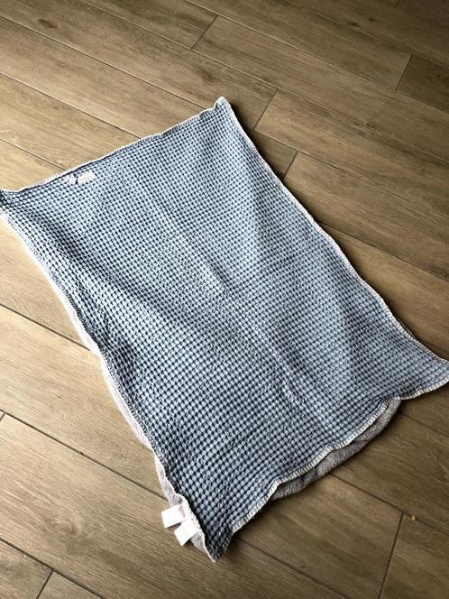 Wiegdeken Koeka blauw-grijs, Kinderen en Baby's, Babywiegjes en Ledikanten, Zo goed als nieuw, Wieg, Ophalen of Verzenden