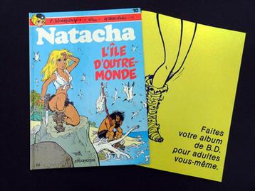 Natacha T10 + Portfolio- L'île d'outre-monde-Walthéry-EO1984