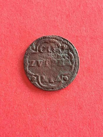1687 Zutphen duit (gigot)