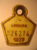 Plaque de vélo Moto 1975 Limburg Fietsplaat, Utilisé, Enlèvement ou Envoi