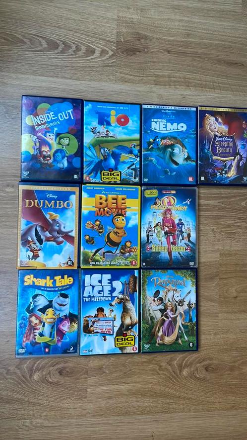 10 dvd’s met kinderfilms, Cd's en Dvd's, Dvd's | Tekenfilms en Animatie, Zo goed als nieuw, Ophalen