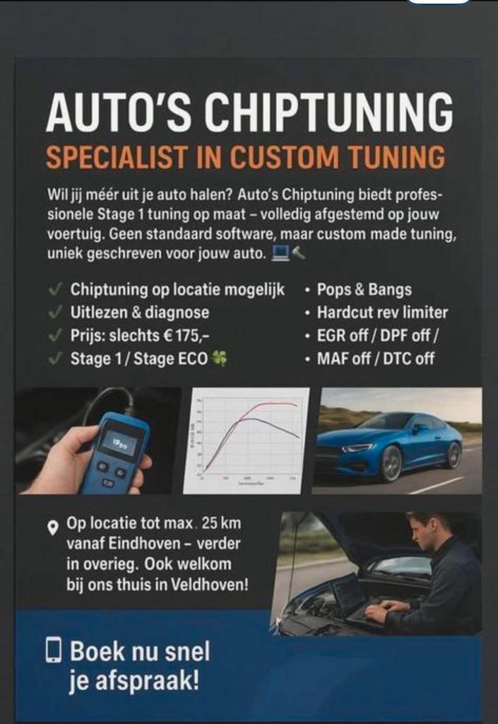 Chiptuning / wegschrijven, Auto diversen, Tuning en Styling, Ophalen