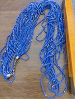 Blauw turquoise Modern halsketting, Ophalen of Verzenden, Gebruikt, Blauw