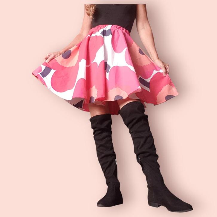 Feest rokje met volume retrostijl bloem print mt 34/36 Nieuw, Kleding | Dames, Carnavalskleding en Feestkleding, Kleding, Maat 36 (S)