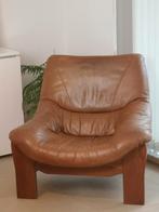 Lederen Brutalist feauteuil, Antiquités & Art, Enlèvement