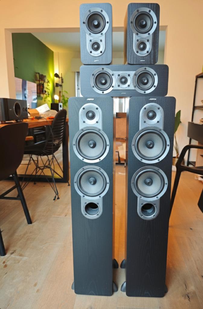 Jamo S426 HCS3  5.0 set (evt met Yamaha subwoofer), TV, Hi-fi & Vidéo, Enceintes, Subwoofer, Jamo, Enlèvement