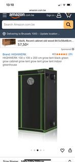 Grow tent with Ventilation 1x1 x2, Tuin en Terras, Ophalen