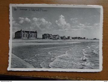 Postkaart Zeebrugge, zeedijk vanaf de havenmuur