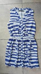 Nieuwe retro stijl jurk mt 36 (zie foto), Taille 36 (S), Bleu, Enlèvement ou Envoi, Longueur genou