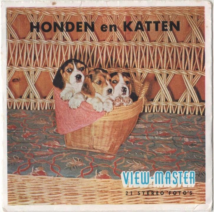 View-master Honden en katten B 620 NL, Antiek en Kunst, Antiek | Speelgoed, Ophalen of Verzenden