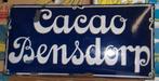 plaque emaillée  cacao bensdorp ,ultra bombee, Enlèvement ou Envoi, Utilisé, Panneau publicitaire