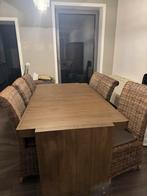 Eettafel + bijhorende kast, Ophalen, Gebruikt, 4 tot 6 stoelen