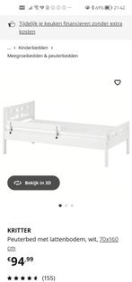 Kinderbed Kritter Ikea, Ophalen, 70 tot 85 cm, Zo goed als nieuw, Matras