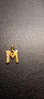 Gouden hangertje met 3 diamantjes, Handtassen en Accessoires, Bedels, Ophalen, Goud