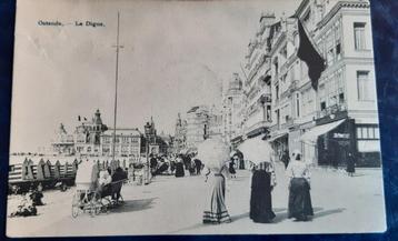 Carte postale OOSTENDE OSTENDE la digue ZEEDIJK 1906 TOP !, Enlèvement ou Envoi
