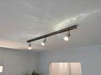 Rail met 3 spots, Huis en Inrichting, Lampen | Spots, Ophalen, Zo goed als nieuw