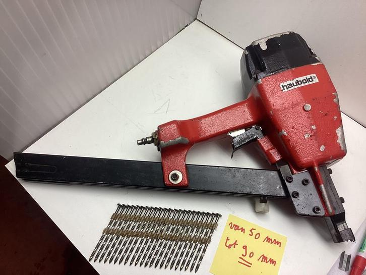 Haubold nagelmachine, nageltoestel, schieter made in Germany, Doe-het-zelf en Bouw, Gereedschap | Handgereedschap, Gebruikt, Ophalen of Verzenden