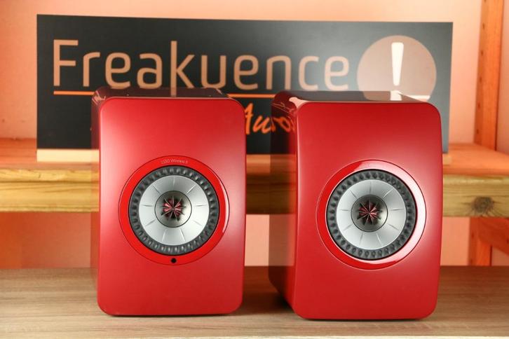 KEF LS50 Wireless II / LS 50 2 ROOD *Beursdemo* Inruil ok!, Audio, Tv en Foto, Luidsprekerboxen, Zo goed als nieuw, Front, Rear of Stereo speakers