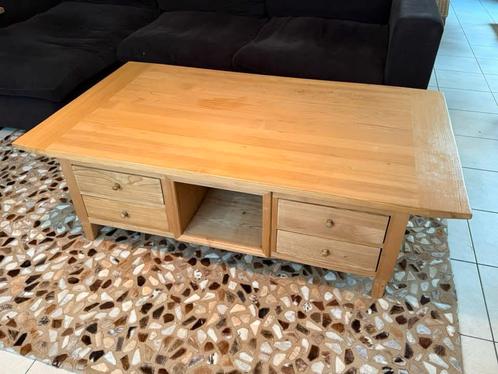 Table de salon bois pin, Huis en Inrichting, Tafels | Salontafels, Zo goed als nieuw, Grenenhout, Ophalen