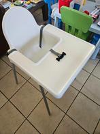 Kinderstoel Antilop Ikea met blad wit, Kinderen en Baby's, Kinderstoelen, Ophalen, Gebruikt, Overige typen, Gordel(s)