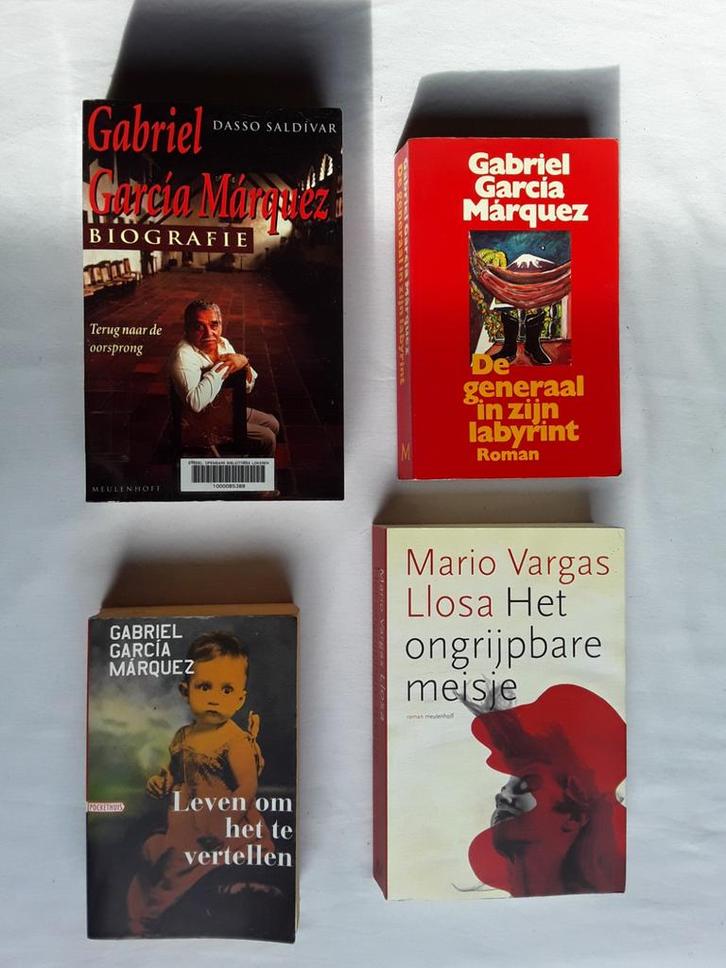 Gabriel García Marquez + Mario Vargas Llosa 4 boeken, Boeken, Literatuur, Zo goed als nieuw, Ophalen of Verzenden