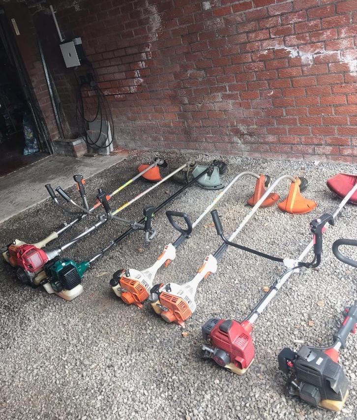 Lot de débrousailleuses, Tuin en Terras, Bosmaaiers, Zo goed als nieuw, Benzine, 10 tot 30 cm, Ophalen