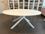 Eettafel wit 180x100 cm, Ophalen, Ovaal