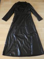 Maxi Kleed Faux Leather Zwart, Ophalen of Verzenden, Zwart, Overige typen