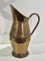 Grote antieke geel koperen paraplubak kan , 58 cm hoog, Ophalen of Verzenden, Koper