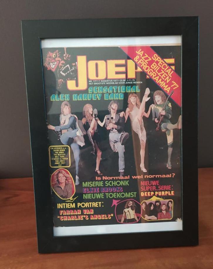 ingekaderde Joepie cover Jazz Bilzen, Antiek en Kunst, Curiosa en Brocante, Ophalen of Verzenden