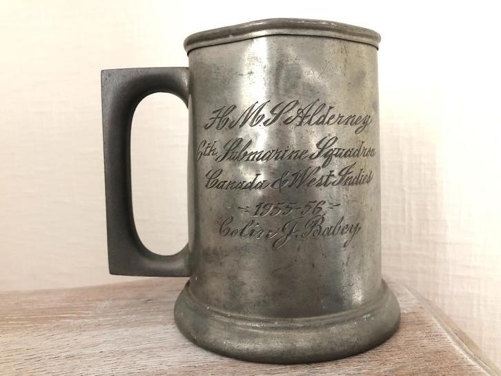 Beker Duikboot HMS Alderney 1955-56, Canada & West-Indies, Verzamelen, Militaria | Algemeen, Ophalen of Verzenden