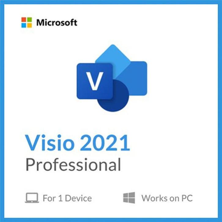 MS Visio 2021 Professionnel - Clé de license, Informatique & Logiciels, Logiciel Office, Neuf, Windows, Enlèvement ou Envoi