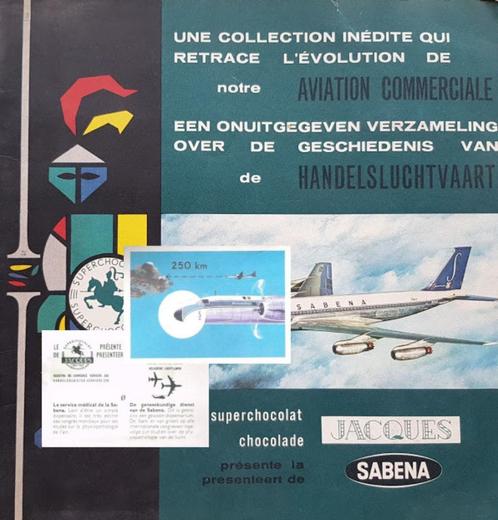 Sabena - Jacques - 1963 - 174 stickers, Verzamelen, Stickers, Zo goed als nieuw, Bedrijf of Vereniging, Verzenden