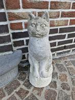 Zeer mooie betonnen poes, Tuin en Terras, Tuinbeelden, Ophalen, Gebruikt, Beton, Dierenbeeld