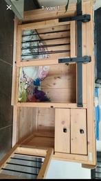 Houten bench voor 1 grote en 1 kleine hond, Dieren en Toebehoren, Ophalen, Zo goed als nieuw