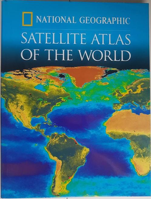 Atlas satellite du monde - National Geographic Book Divi, Livres, Atlas & Cartes géographiques, Comme neuf, Autres atlas, Monde