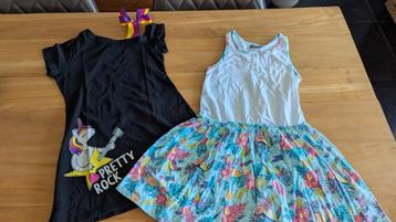 Pakket zomerkledij meisje ong 8-9 jaar beschikbaar voor biedingen