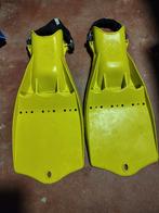 DiveSystem Tech Fine gele L/XL vinnen, Watersport en Boten, Ophalen of Verzenden, Zo goed als nieuw, Snorkelvinnen