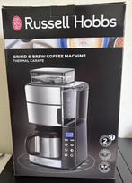 Russell Hobbs 1000W semi-automatische koffiemachine, Elektronische apparatuur, Gebruikt, Koffiebonen, Ophalen of Verzenden, Combi