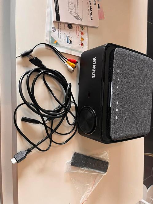Wimius Beamer Home Cinema WiFi and Bluetooth, Audio, Tv en Foto, Beamers, Zo goed als nieuw, Ophalen