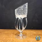 Vintage Krosno glas octopus glas (transparant) sier beker, Antiek en Kunst, Ophalen of Verzenden
