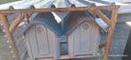 GRATIS ophalen dubbel buitenhok v. Kat,hond......., Ophalen, 100 cm of meer, Hondenhok, 110 cm of meer