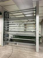 Machine om rollen stof te stockeren, Ophalen